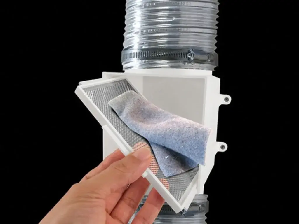 Dryer vent cleaning process step 1