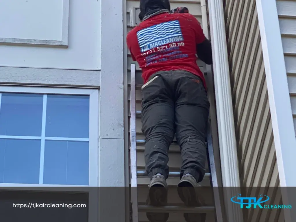 Dryer vent cleaning process step 3