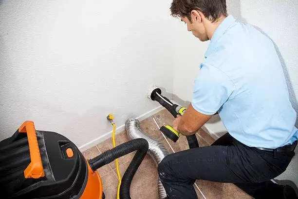 Professional dryer vent cleaning equipment and process